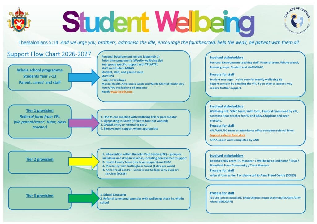 Wellbeing Support Flow Chart 26 27